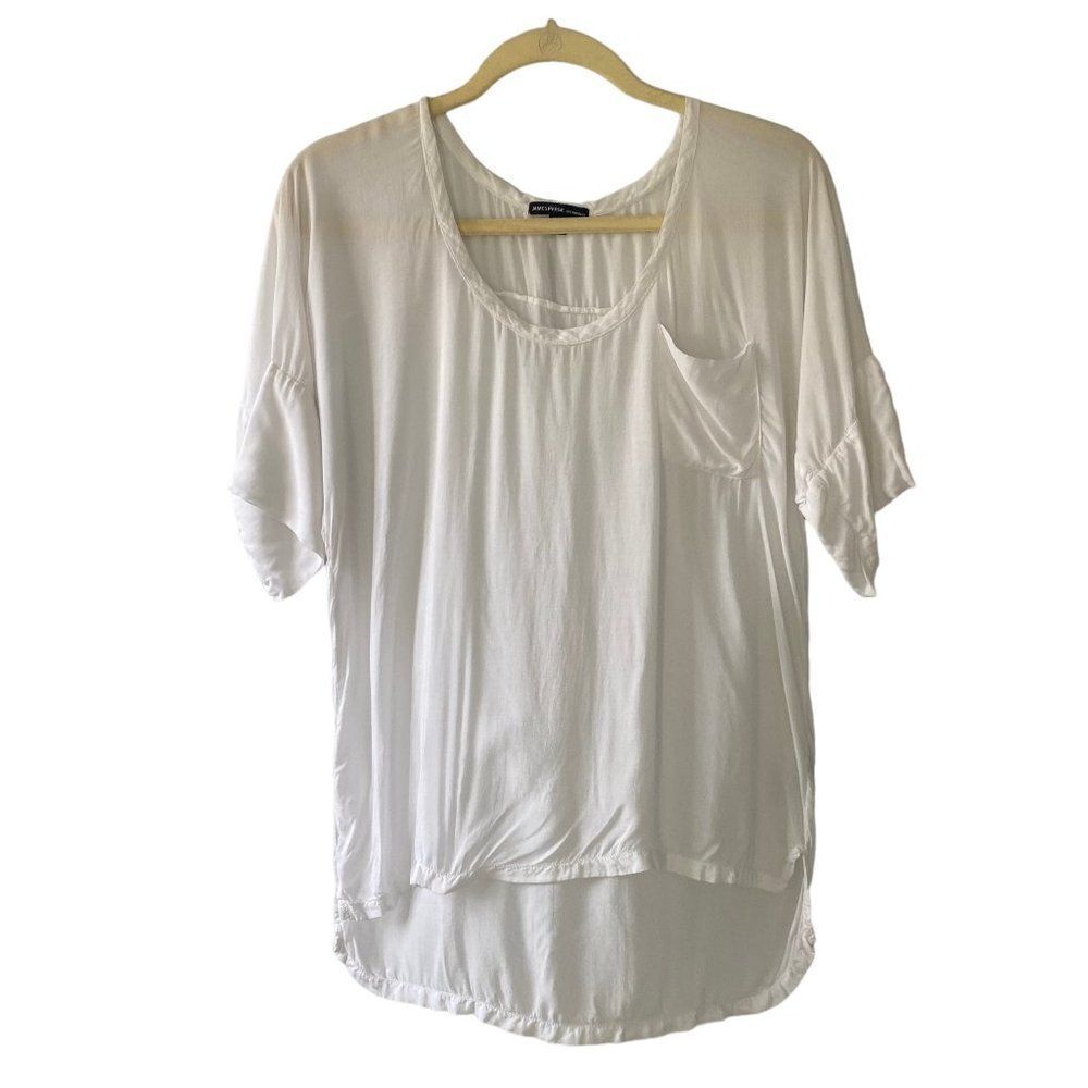 James Perse White Short Sleeve Tee Shirt Sz 1